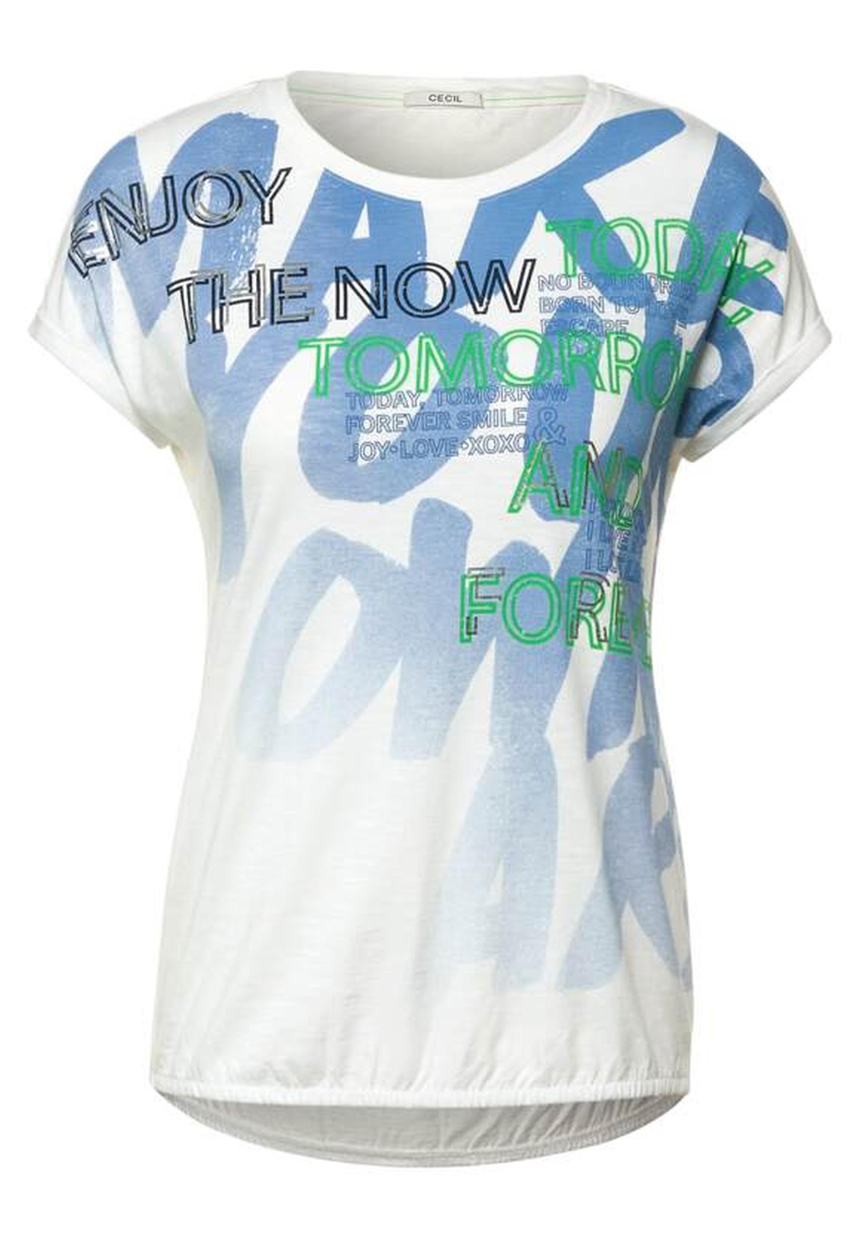 Modernes T-Shirt 318470 der von aus in vanilla - Kollektion white CECIL