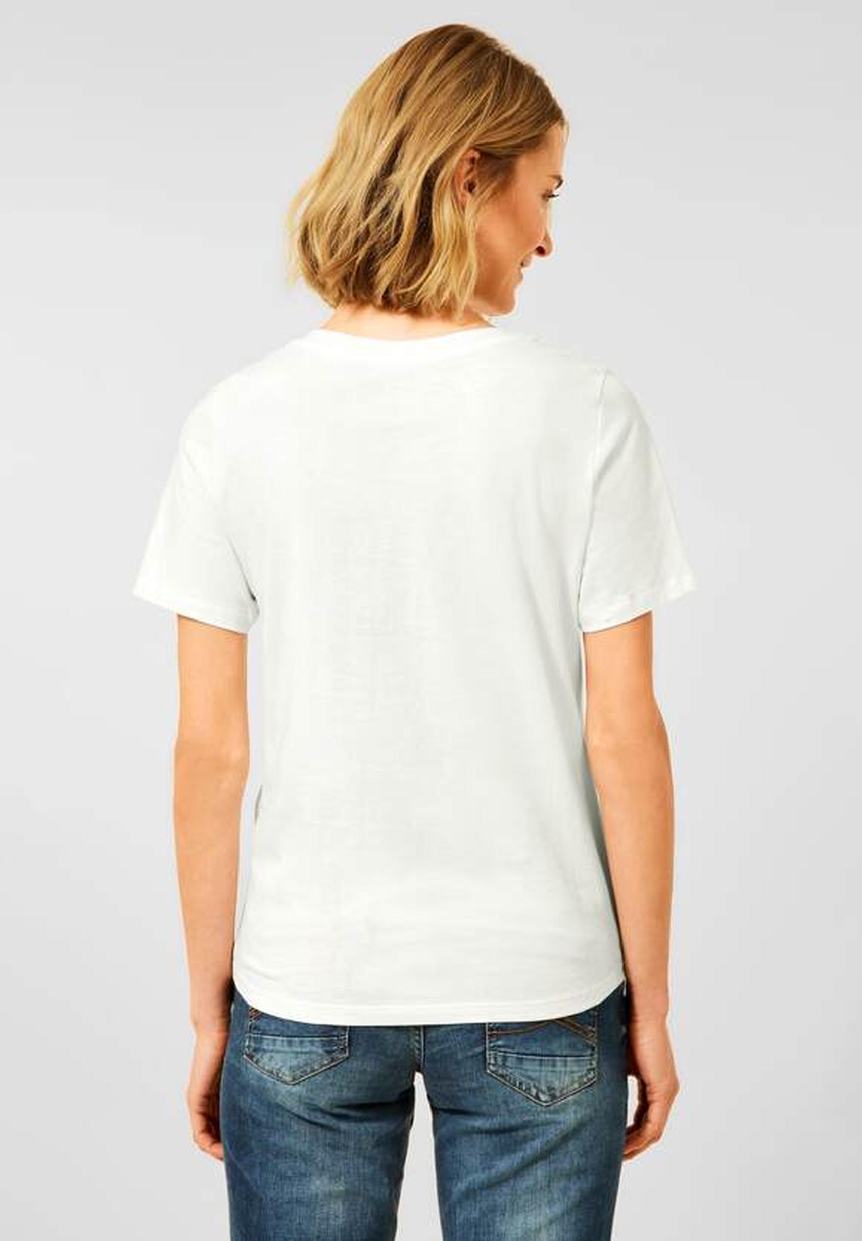 Kollektion vanilla T-Shirt white CECIL 318468 von Modisches in - der aus