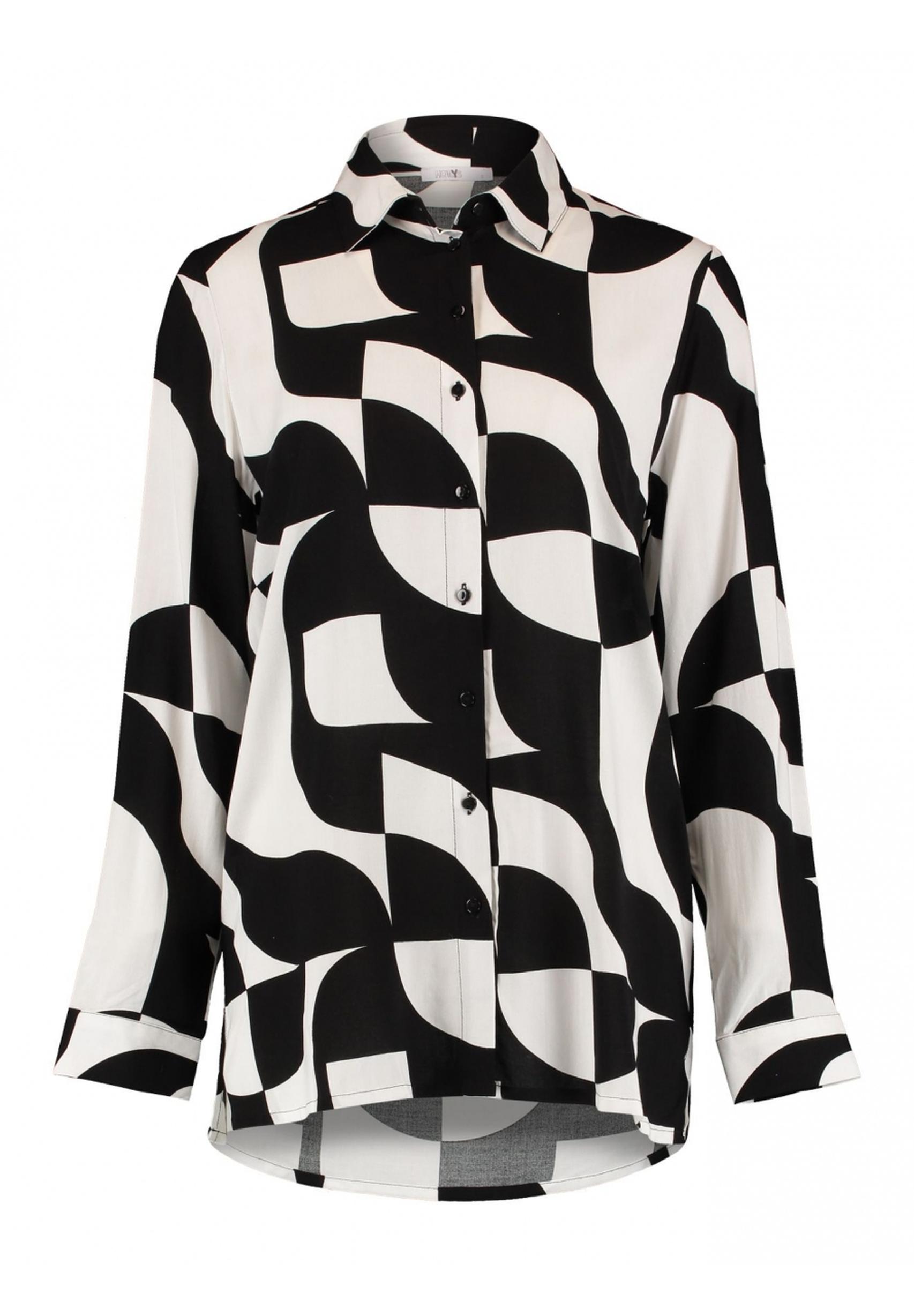 schwarz-weiß Ni44na aus HAILYS Kollektion von Bluse in der BOX-2302029 - Trendige